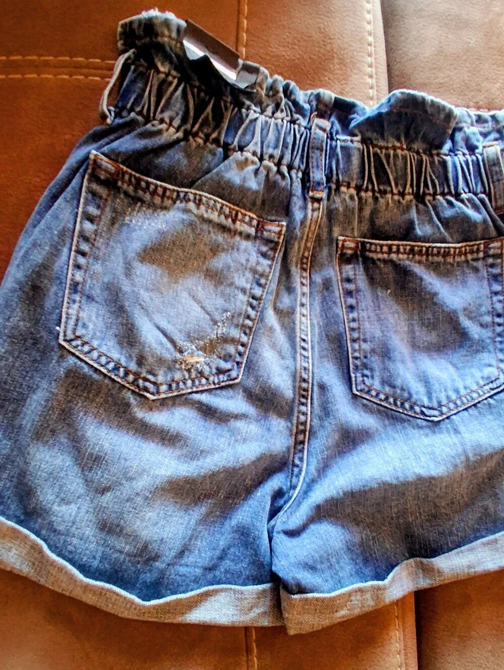 NWT SeethruSoul Brand Juniors Blue Jean Shorts, Sz 26